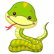 Obraz detský Had zs5985